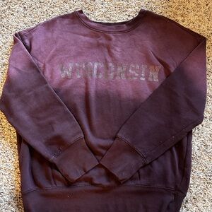 Maurices Women's Burgundy Crew Neck Sweater